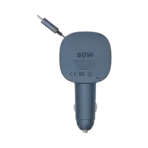 Momax UC19 1-Move⁺ 2-Port Car Charger With Built-In Retractable Cable 60W